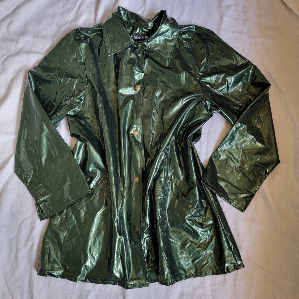 Shedrain Emerald Green Rain Jacket